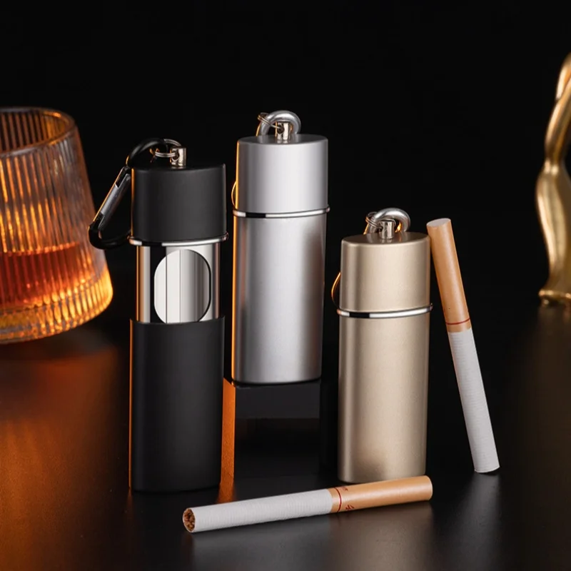 

Portable Ashtray with Lid Outdoor Pocket Ashtrays with Keychain Travel Ashtrays Mini Keychain Ashtray