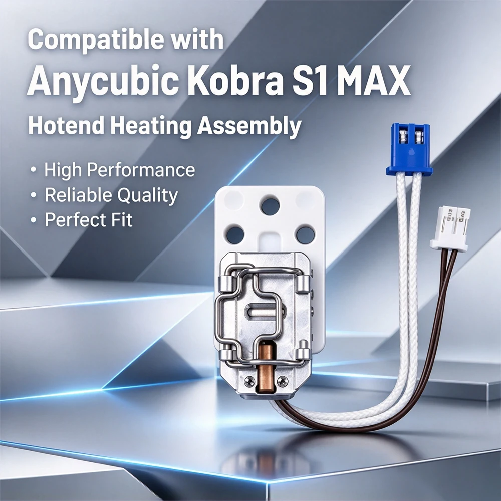 For Anycubic Kobra S1 Max Upgrade Hotend Assembly Ceramic Zirconia S1Max Combo Nozzle Heating Hot End 3D Printer Accessories