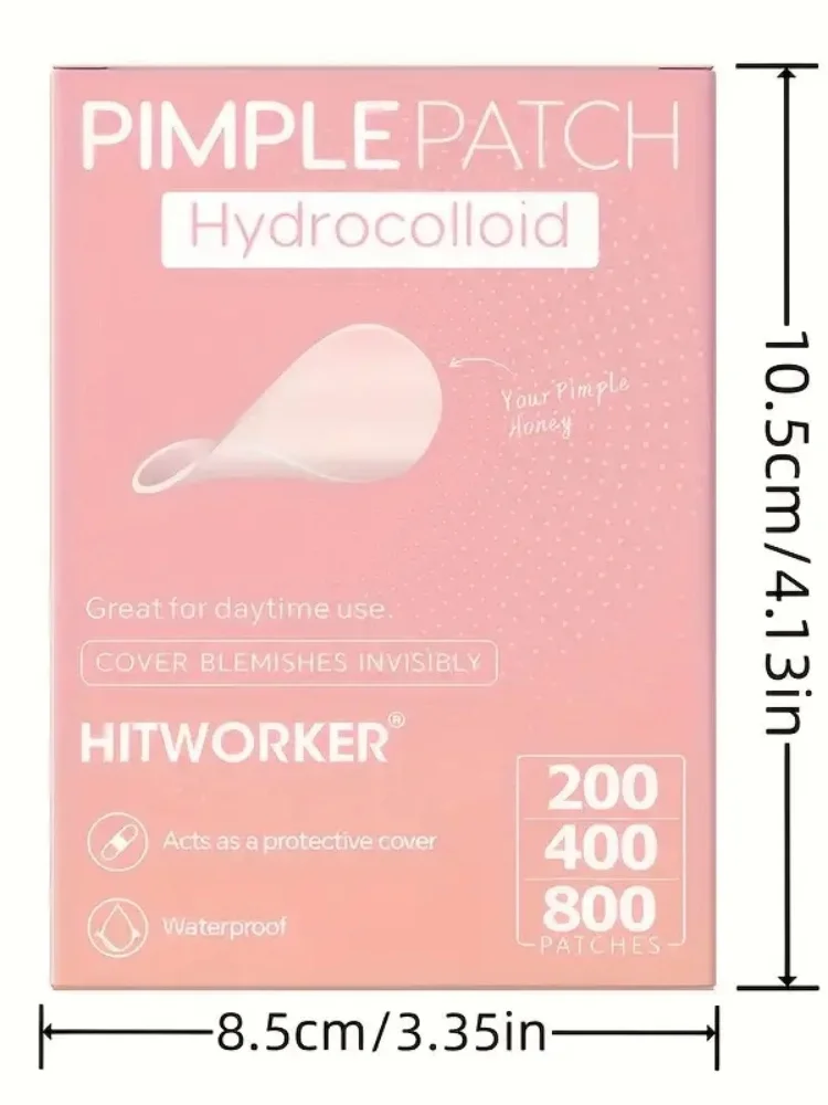 200/400/800 Pcs Acne Patches | Covers Pimples, Zits & Blemishes, Suitable for Teens & Adults