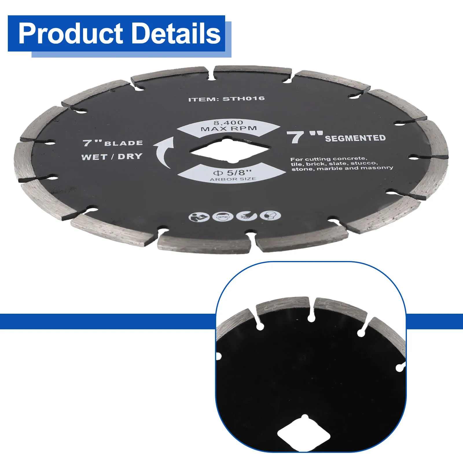 

Saw Blade Cutting Disc 1pc 7\\\" (179mm) Circular For Disc Marble Cutting Grinding Wheel Metal Precludes Overheating