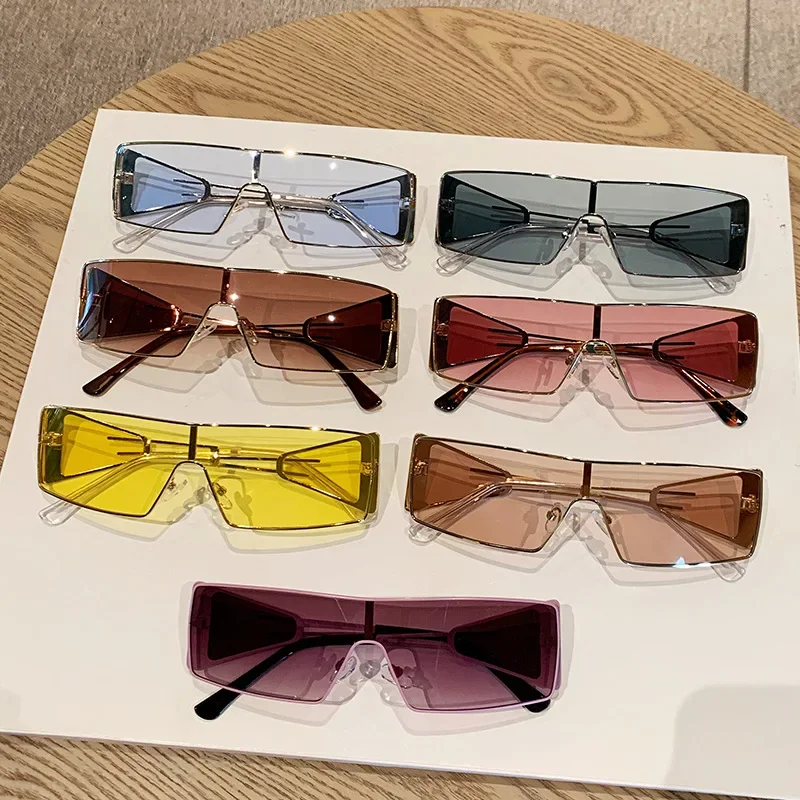 Y2K النساء قسط النظارات الشمسية المعدنية المتكاملة الرياضة مرآة موضة ركوب يندبروف مرآة العصرية ركوب واقية من الشمس مرآة UV400