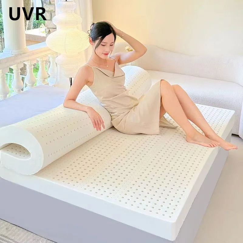 UVR Naturlatex-Matratze, 100 % Latex, Matratze für Studenten-Einzelwohnheime, Schlafzimmer, Hotel, faltbare Tatami-Doppelmatratze in voller Größe