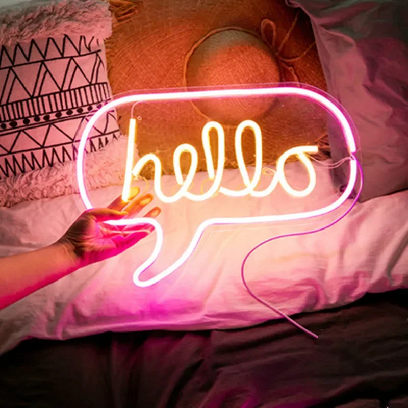 Led Neon Light Neon Sign Panel Night Light USB Power INS Shape Romantic Wedding Holiday Party Decoration Fairy Lamp Wing Banana