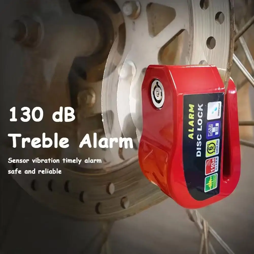 Motorcycle Alarm Lock 3colors Waterproof Anti-Theft Security Padlock With Alert For Bicycle E-Bike Safety Protection Accessories - view 4