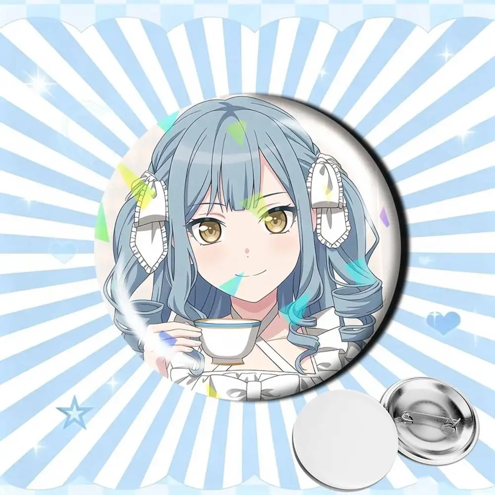 Rock Princess Shoko Fukawa 25 32 44 58 75mm Badges Personalized Round Brooches Pins Accessory