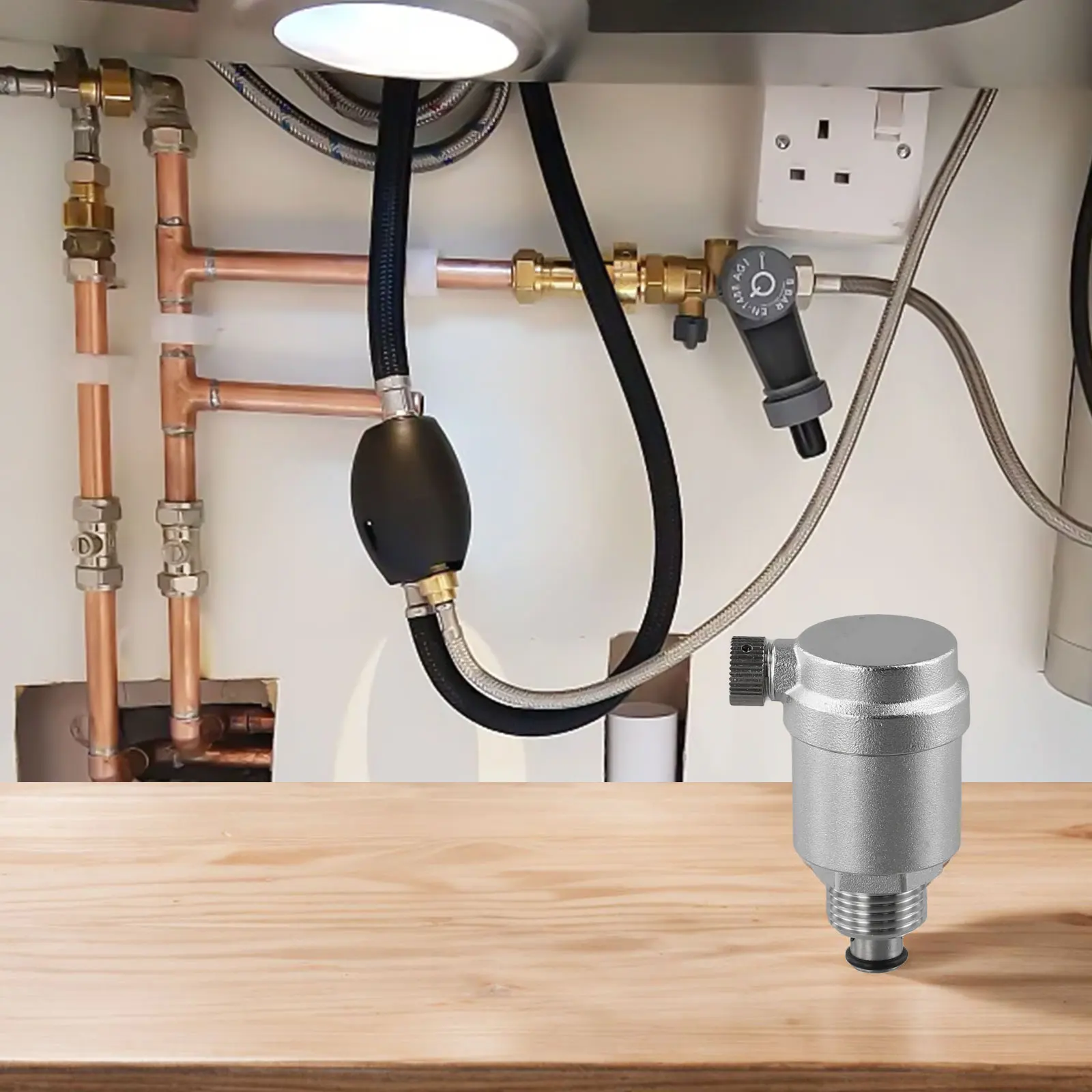 and Reliable Stainless Steel Automatic Release Valve DN15/DN20 Essential Component for Efficient Plumbing Setup