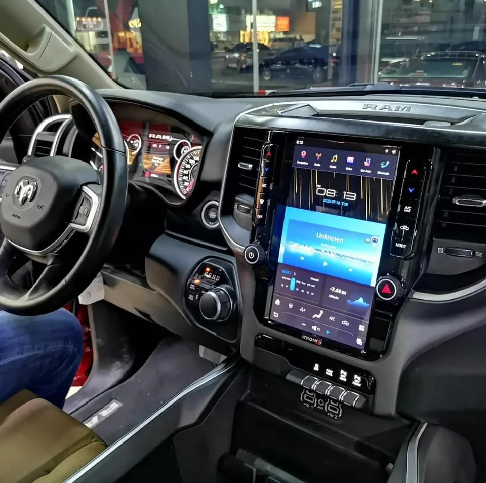 

12,1-дюймовый Android Auto Carplay для Dodge Ram 1500 2500 3500 4500 2008-2019 2020 2021 2022 2023 2024 Автомобильный радиоприемник мультимедийный головное устройство
