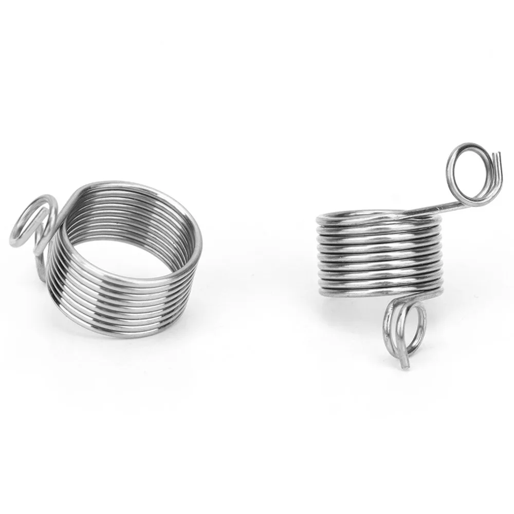 20Pcs Stainless Steel Knitting Thimble Guide 2 Sizes Finger Wear Design Sewing Accessories Knitting Tools For Sewing Accessories