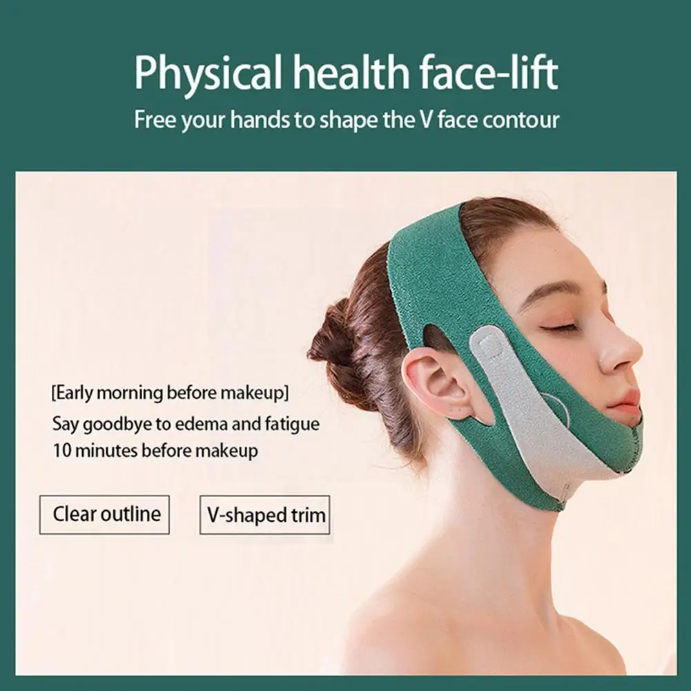 Atmungsaktives Gesicht Schlankheit sband v Gesicht Wange Lift Up Band reduzieren Doppel kinn Bandage für Gesicht V-Line Shaping Gürtel Lift Oval m9g8