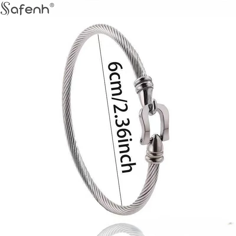 الذهب اللون الفولاذ المقاوم للصدأ القلب قلادة سحر الإسورة أساور للرجال النساء المجوهرات هدية زوجين سوار الفولاذ المقاوم للصدأ