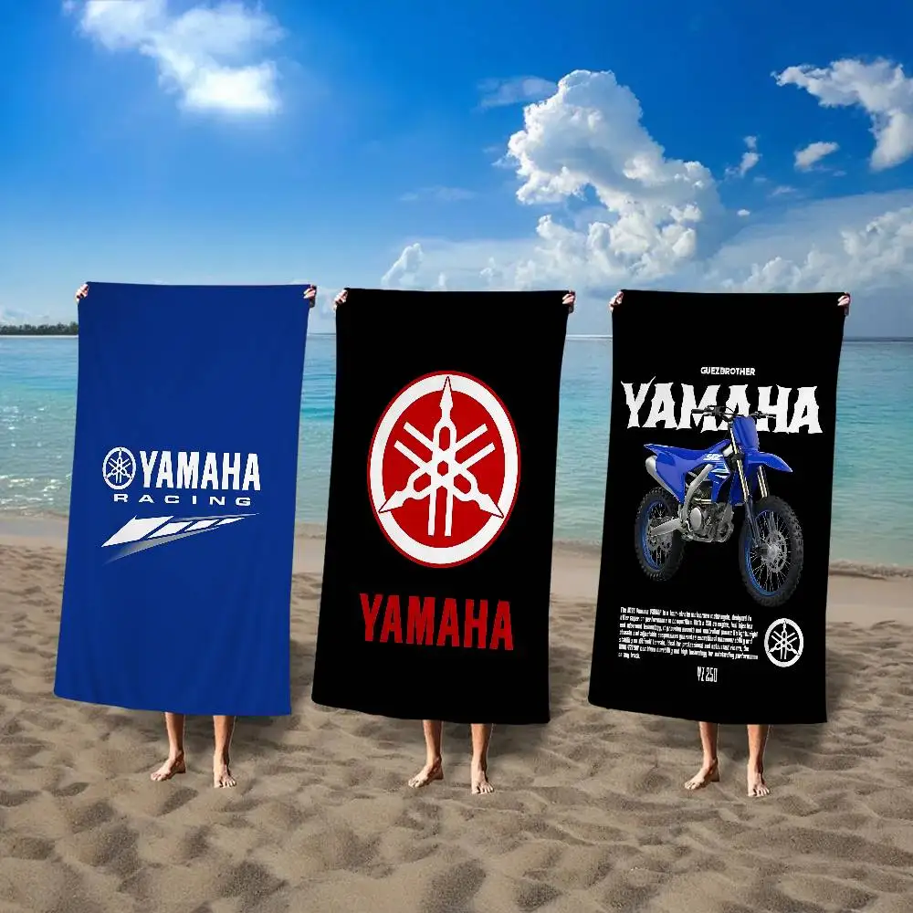 

Y-YAMAHAs Logo Anime Beach Swimming Towel Soft Absorbent Washcloth Children's Gifts For Kids Travel Camping Gym