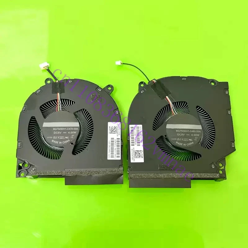 5V 12V CPU GPU Fan Cooler For HP Omen 16-WD 16-XD Victus 16-S TPN-C169 N44742 N44738 001 Laptop Cooling MG75091V1 C180/C190 C470