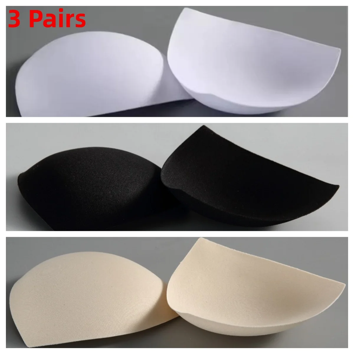 Bikini Inserts Summer Swimsuit Padding Inserts Push Up Women Clothes Accessories Foam Triangle Sponge Pads Chest Cups Breast Bra