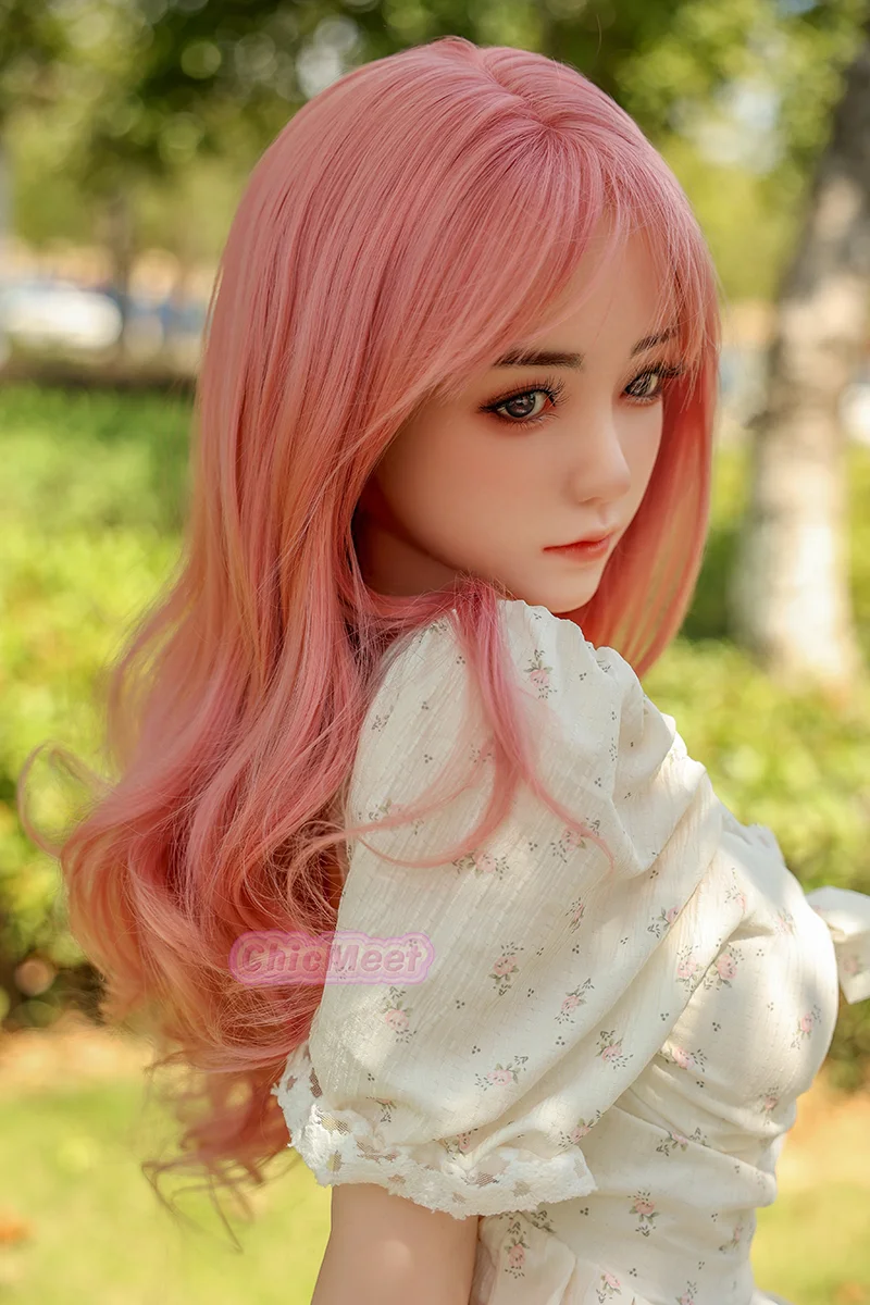 Metal Skeleton Solid Doll Pink Hair Human Size Sex Doll Soft Body Realistic Vagina Anal Oral Insertion Adult Entertainment Toy view 3