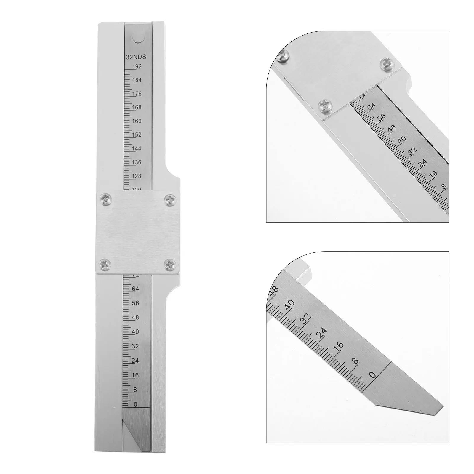 

Tire Tread Depth Gauge Metal Accurate Multifunctional Tread Depth Ruler For Car Truck Suv Brake Pad Thickness Measurement