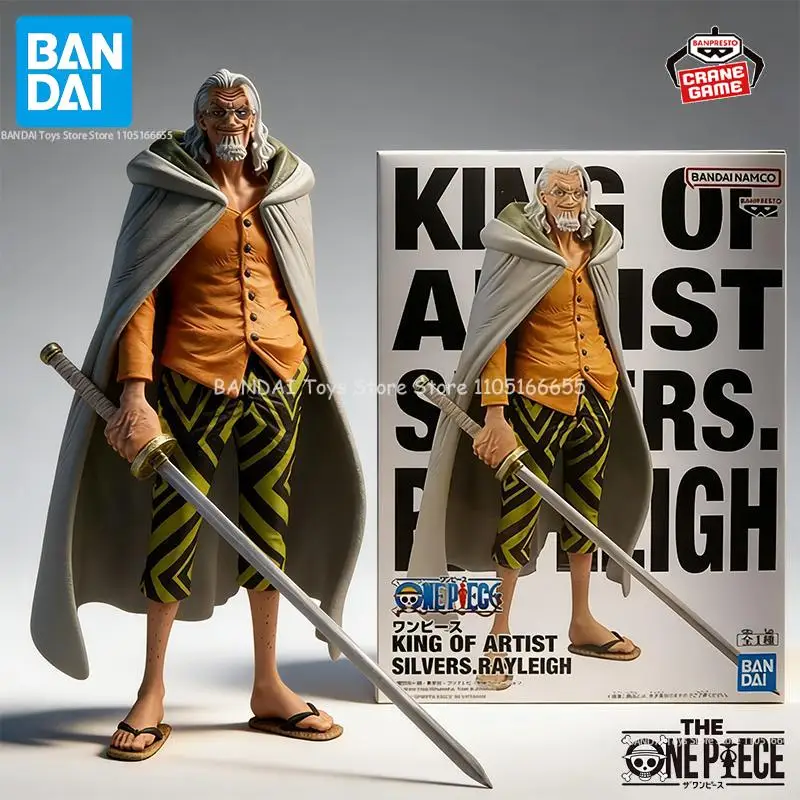Bandai Original Banpresto ONE PIECE KING OF ARTIST Gol D. Roger Silvers Rayleigh Action Figures Anime Figuras Cartoon Toys Gifts view 3
