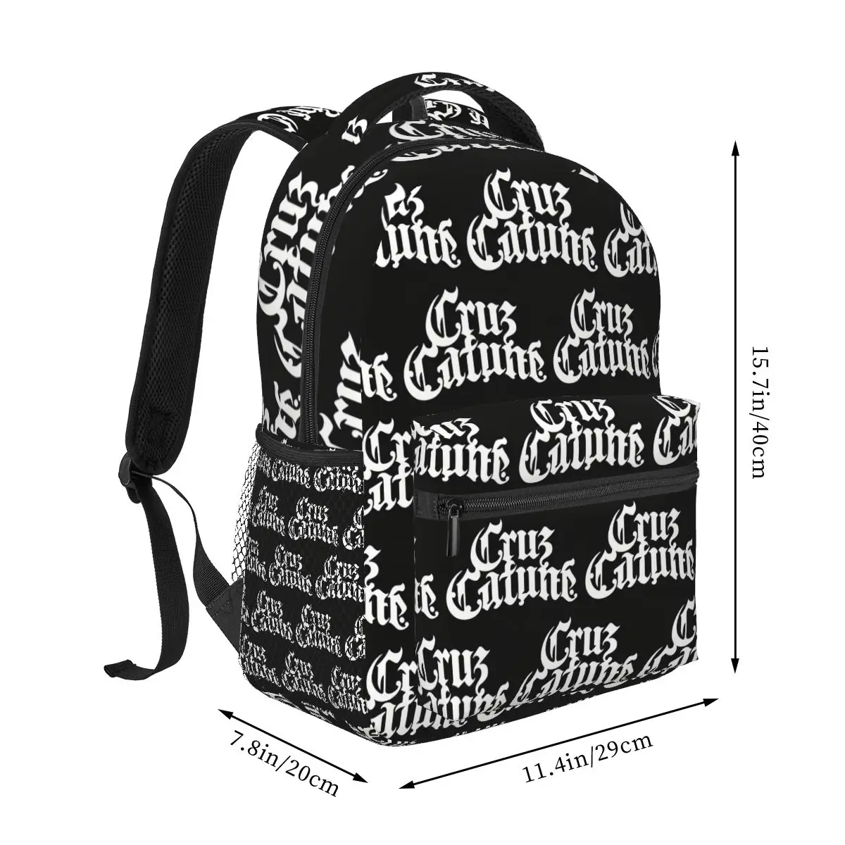 Rapper Cruz Cafune Me Muevo Con Dies Album Merch Backpack Hot Sale Daypack Kids BookBag School Bag Shoulder Bags for Men Women
