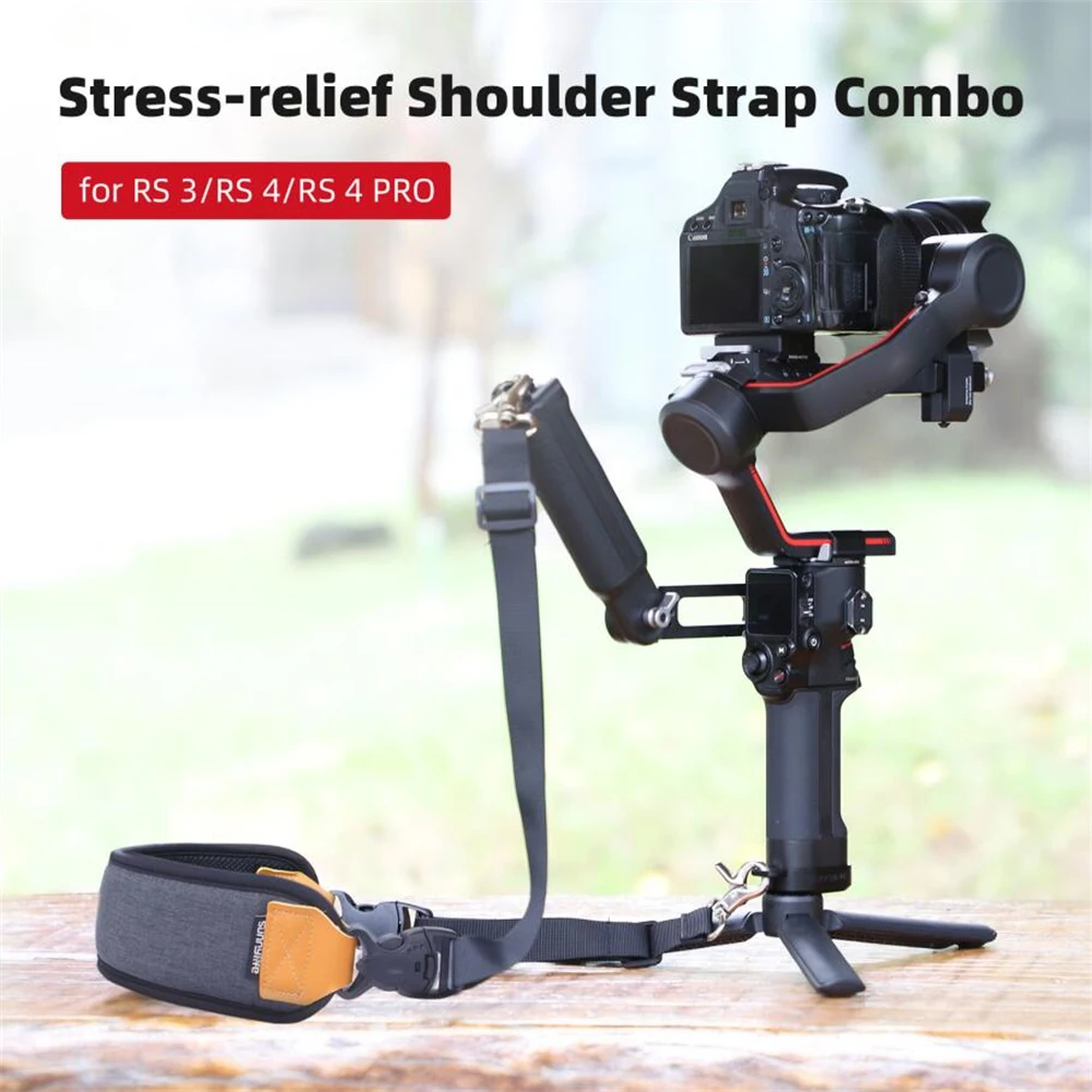 Gimbal Shoulder Strap With Handle Base Adjustable Pressure Relief Soft Padding Shoulder Strap Stabilizer Accessories