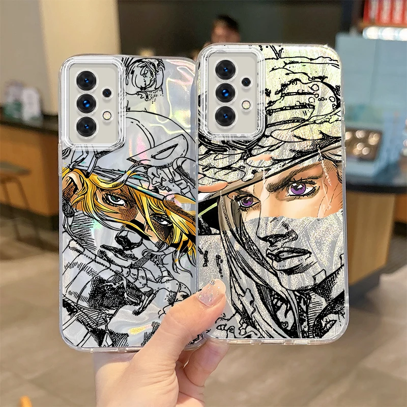 Hot JoJo Steel Ball Run Phone Case For Samsung Galaxy S25 S24 S23 S22 S21 Plus Ultra A73 A72 A71 A55 A54 A53 Hard Non-Slip Cover