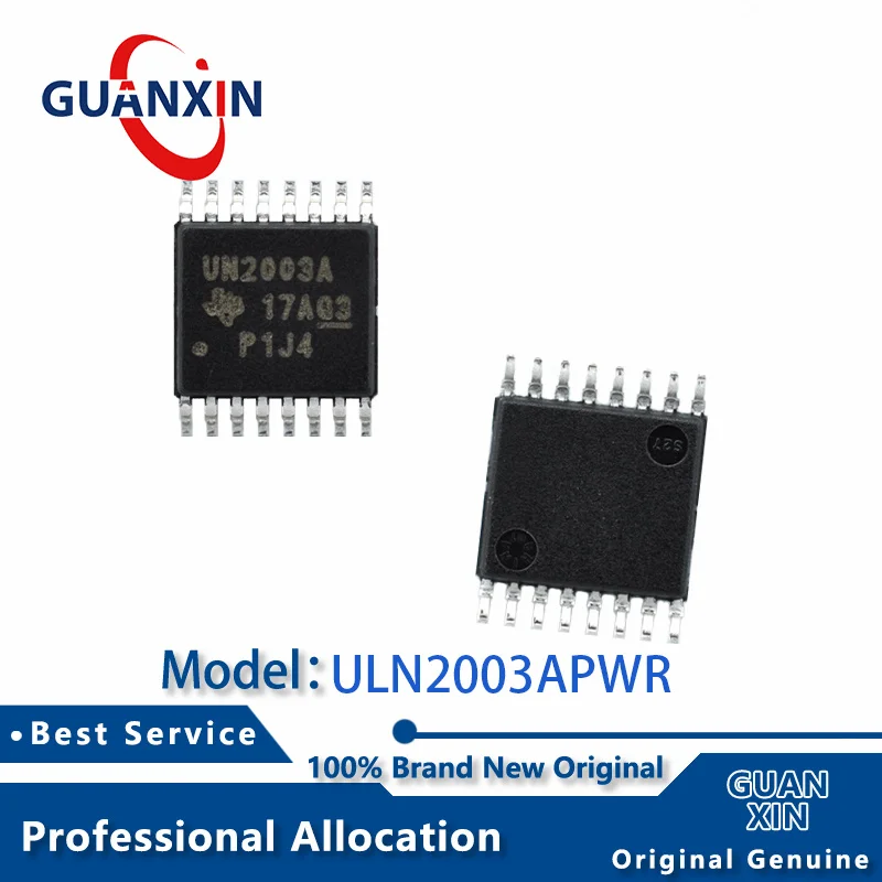 

100% New electronics ULN2003APWR ULN2003APW TSSOP-16 Marking UN2003A ULN2003