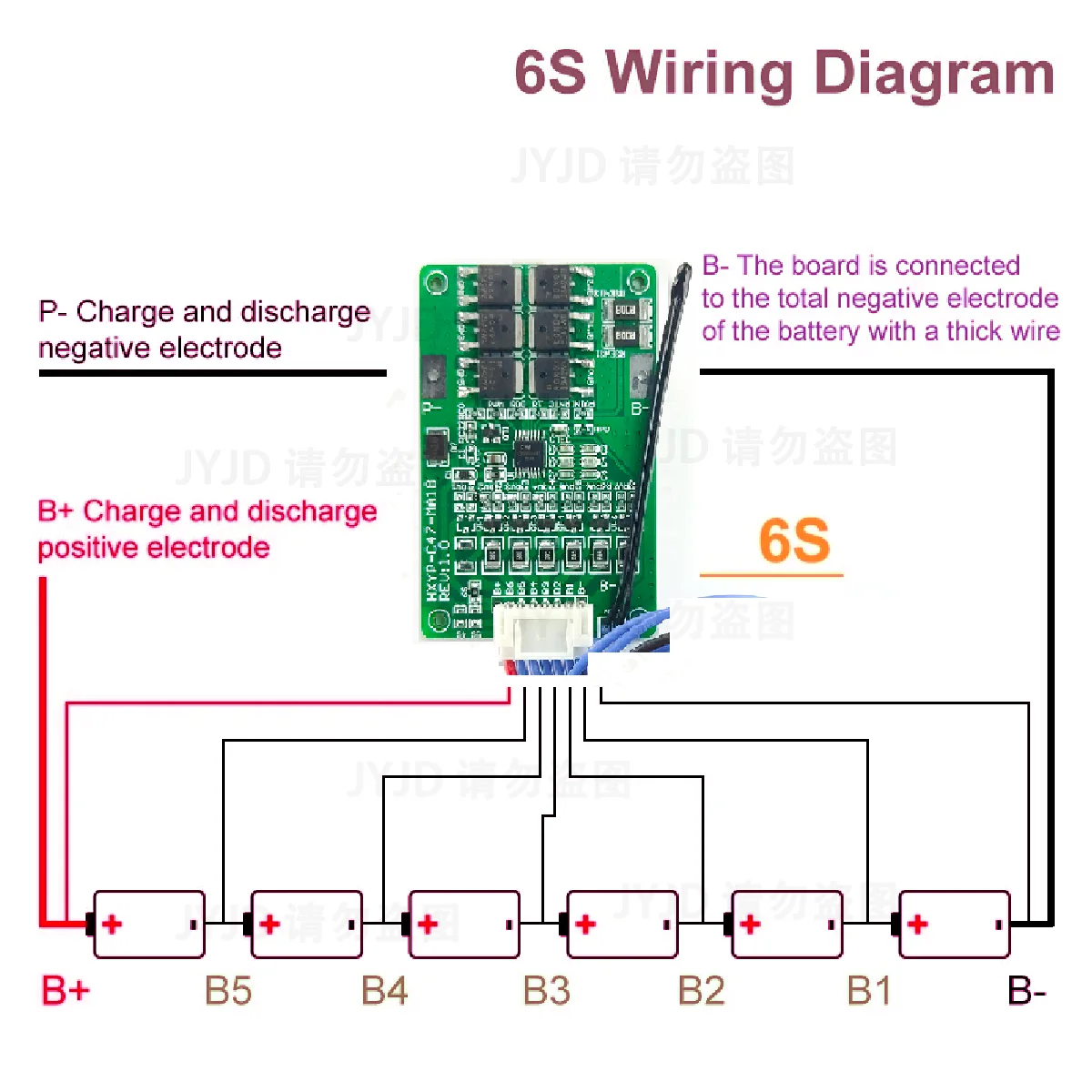 4S/5S/6S/7S BMS 16.8V 21V 20A 18650 Li-ion Lmo Ternary Lithium Battery Charger Protection Board Balance And Temperature Protect