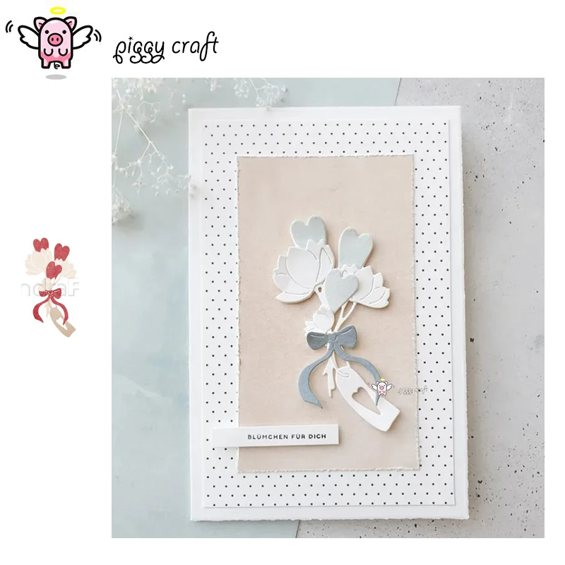 

Piggy Craft металлические штампы для резки, форма для украшения букета, скрапбукинг, нож для рукоделия, форма, лезвие, трафареты, штампы