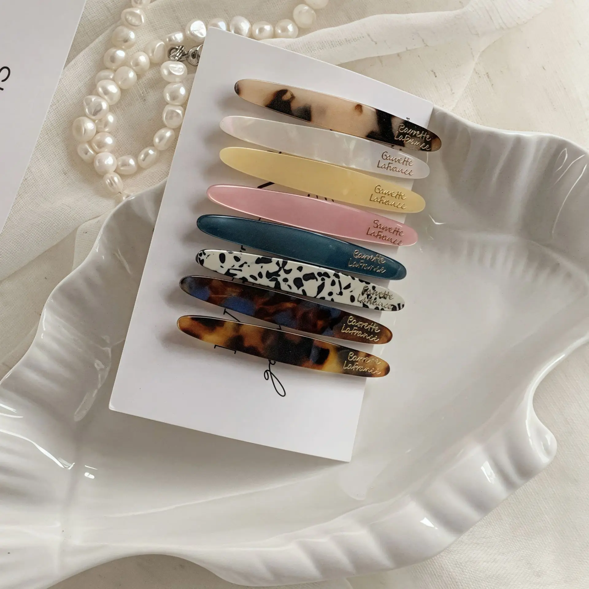 1 قطعة مشبك شعر حمض الخليك الكوري ، مشبك جانبي واحد للنساء ، مشبك نمط جديد 2025 ، غرة الرأس الخلفية ، مشبك شعر #4