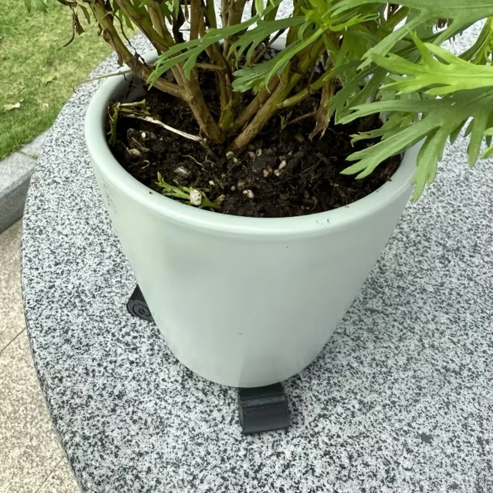 3Pcs 3D Printed Flower Pot Elevator Feet Fast Drainage Wear-resistant Mini Cylindrical Plant Pot Risers Waterproof