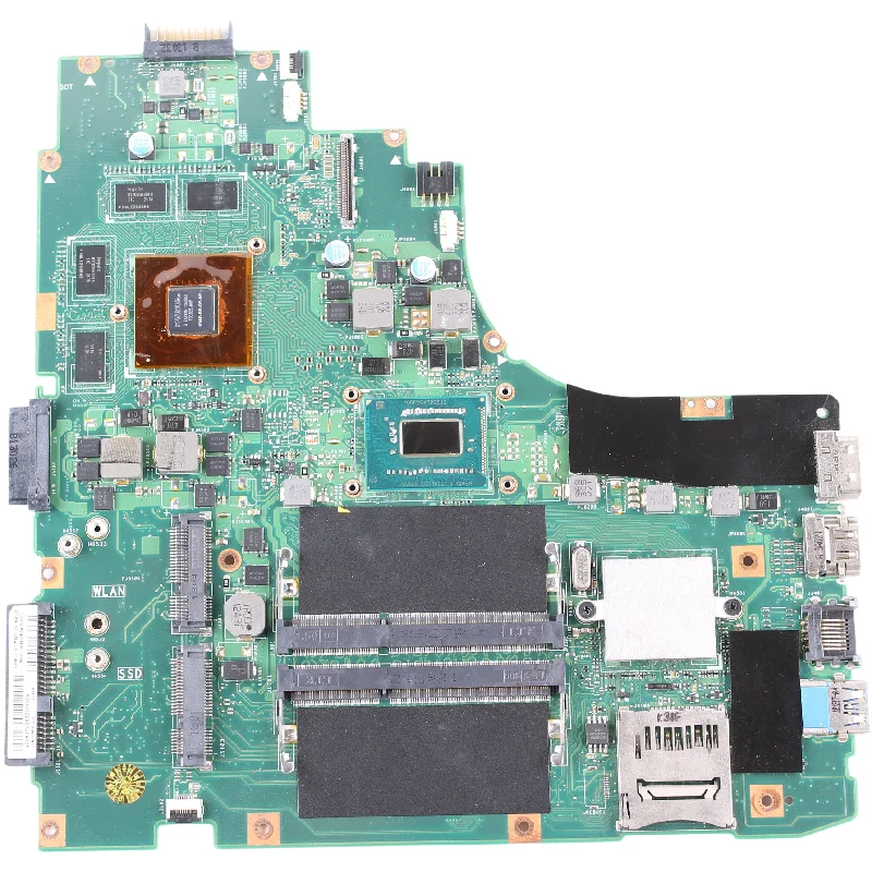 Placa-mãe para laptop k46cm com SR0N8 i5-3317U 2117U N14P-GE-OP-A2 2GB DDR3 100% testes OK