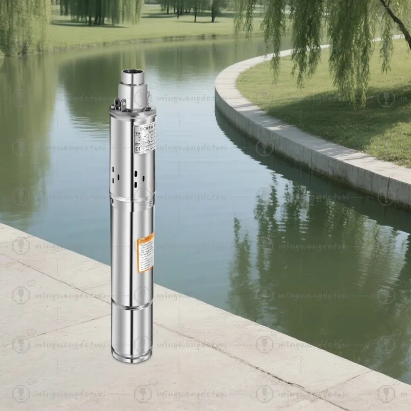 220V 250W Submersible Deep Well Pump, 80M High Lift, 20M Cable, IP68, for Home Farm Irrigation Water Supply