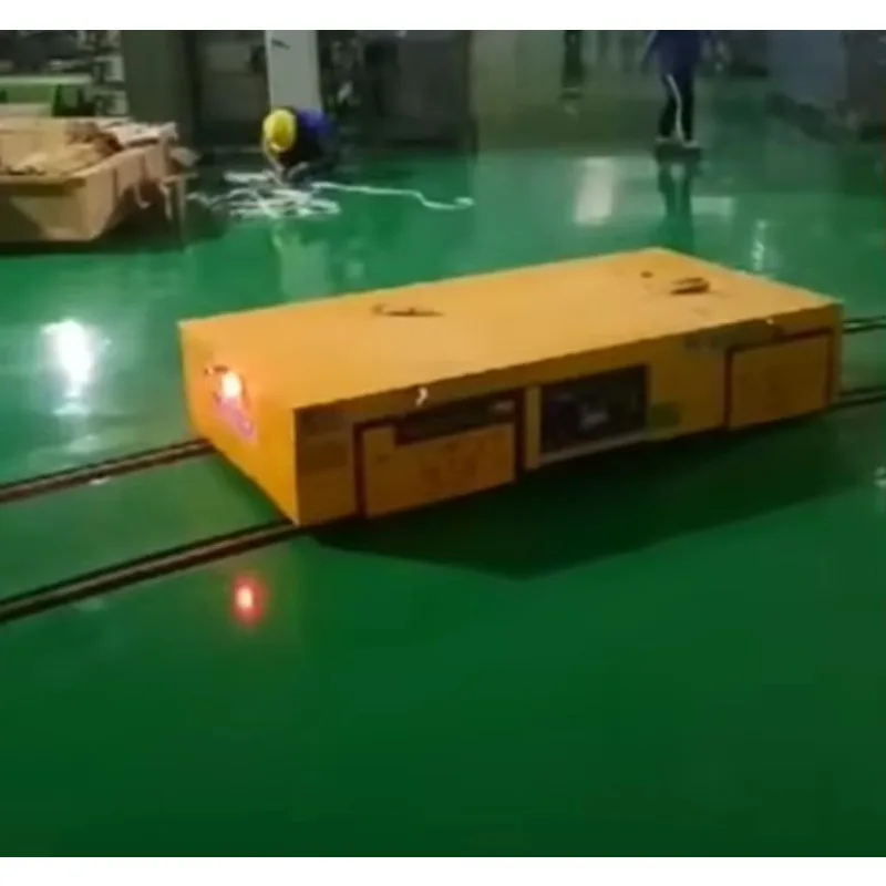 New MING DAO Automated RGV System (Rail Guided Vehicle)-5-50 Ton Capacity Battery Powered Warehouse/Production Line Transport