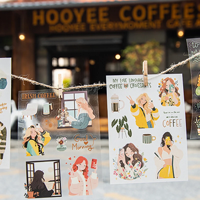 Mr Paper 24 unids/bolsa serie de tiempo de vacaciones Material doble personaje paisaje pegatina libro manual Material DIY libro de imágenes para álbum de recortes