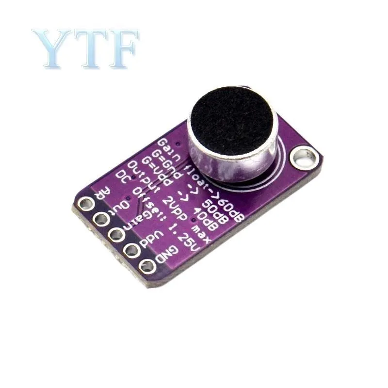 MAX9814 Microphone AGC Amplifier Board Module Auto Gain Control Programmable Attack And Release Ratio Low THD