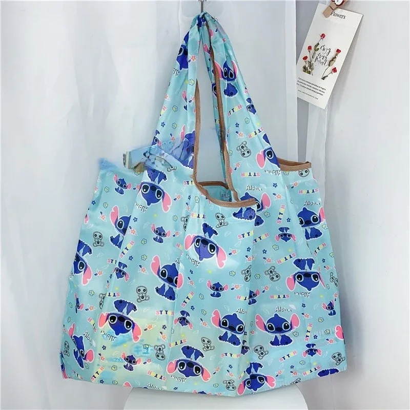 Disney Mickey Mouse Handbag Anime Shopping Bag Donald Duck Large Capacity Folding Polyester Eco-friendly Bag Eco-friendly Bag