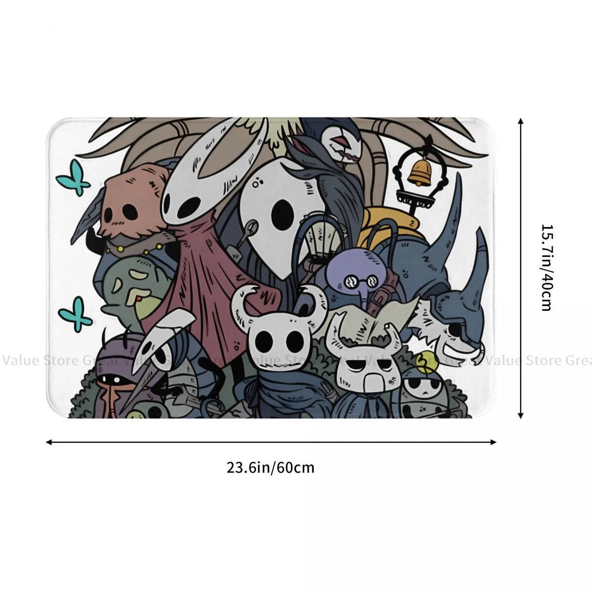 Hollow Knight Game Kitchen Non-Slip Carpet Graphic Bedroom Mat Entrance Door Doormat Floor Decoration Rug