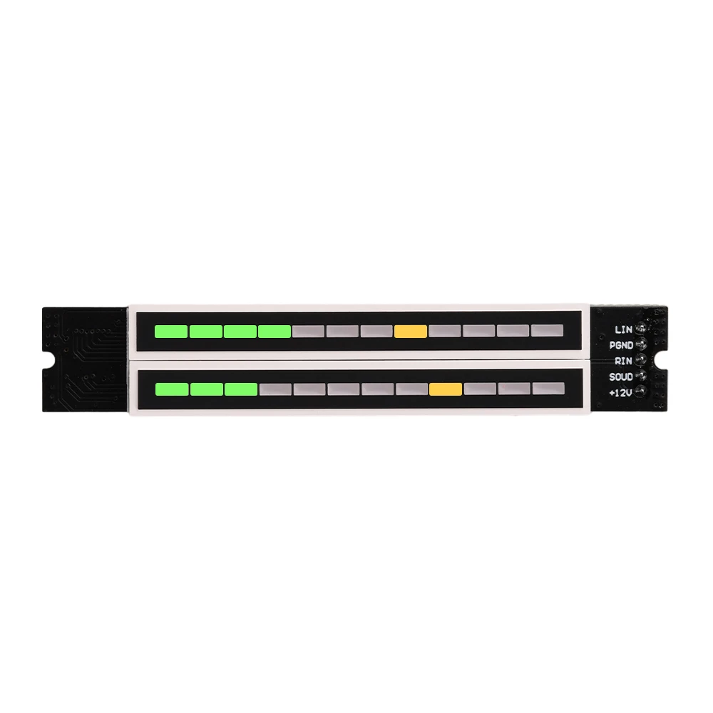 Mini Doppel Dual 12-bit LED Musik Ebene Anzeige Modul Einstellbar Licht Geschwindigkeit VU Meter Stereo Verstärker Bord mit AGC Modus – Detail 3