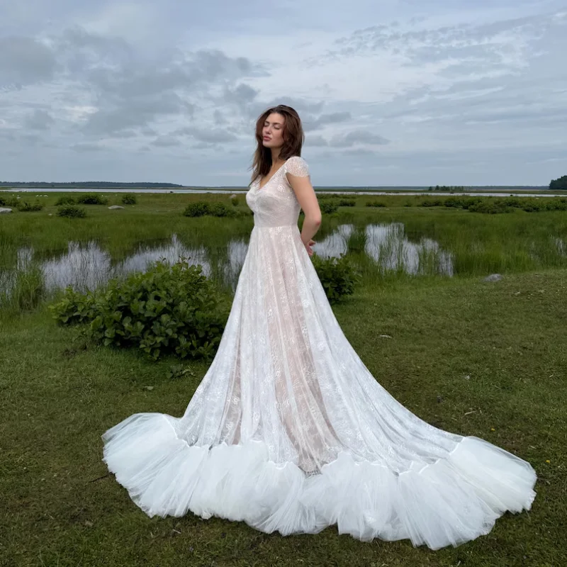 Customized Lace Wed… - image