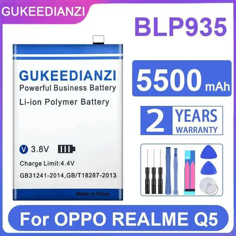 

BLP935 Надежный источник питания Аккумулятор мобильного телефона для Oppo Realme Q5 5500 мАч