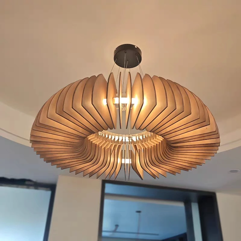 Art lamp, Japanese style pendant light, simple and creative living room, bedroom, dining room, hotel villa pendant light
