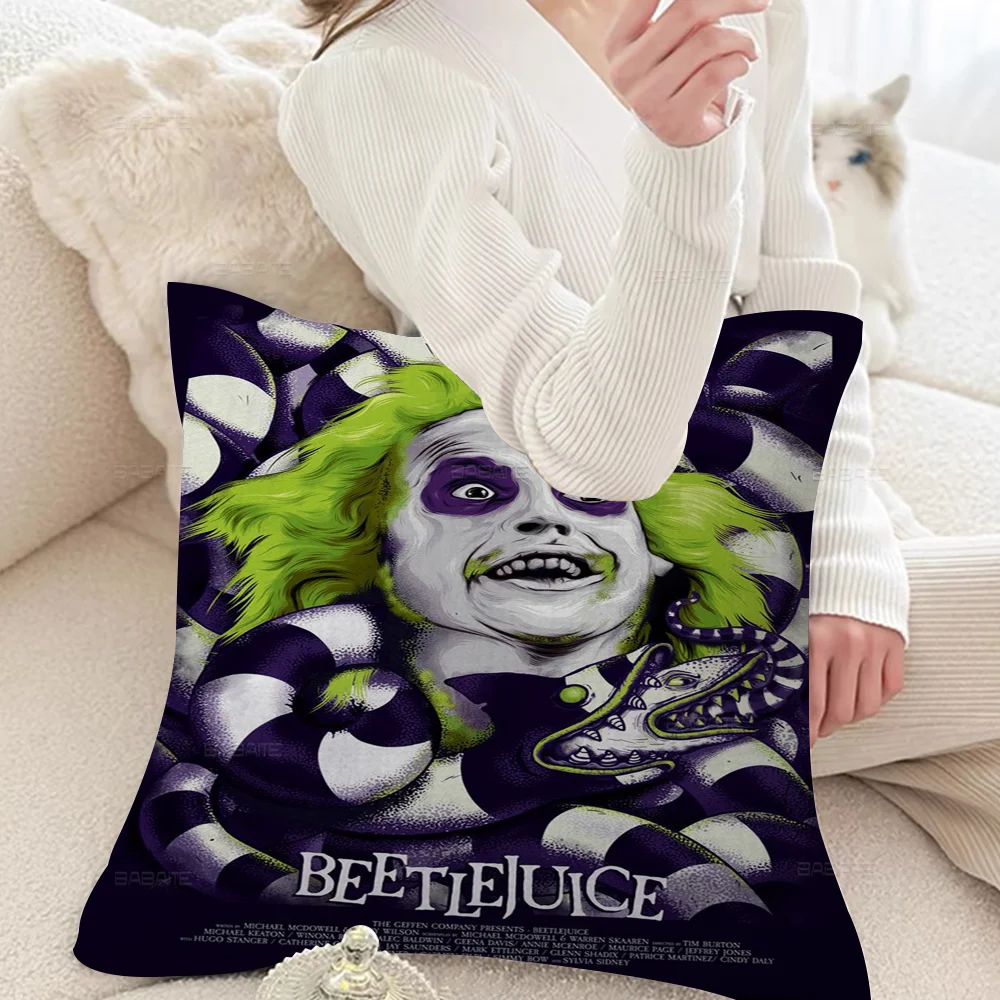 Horror Film B-Beetlejuice Cushion Cover Decorative Pillow Sofa Home Decor Case Pillow Cases