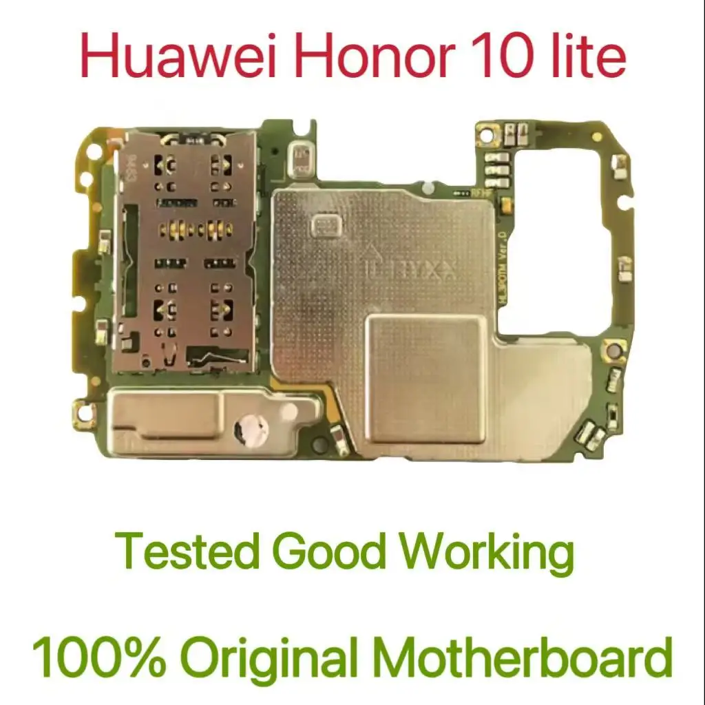 Global Version Original Unlocked Motherboard forHuawei Honor 10lite Tested Circuit Plate Main Logic Board forHuawei Honor 10lite