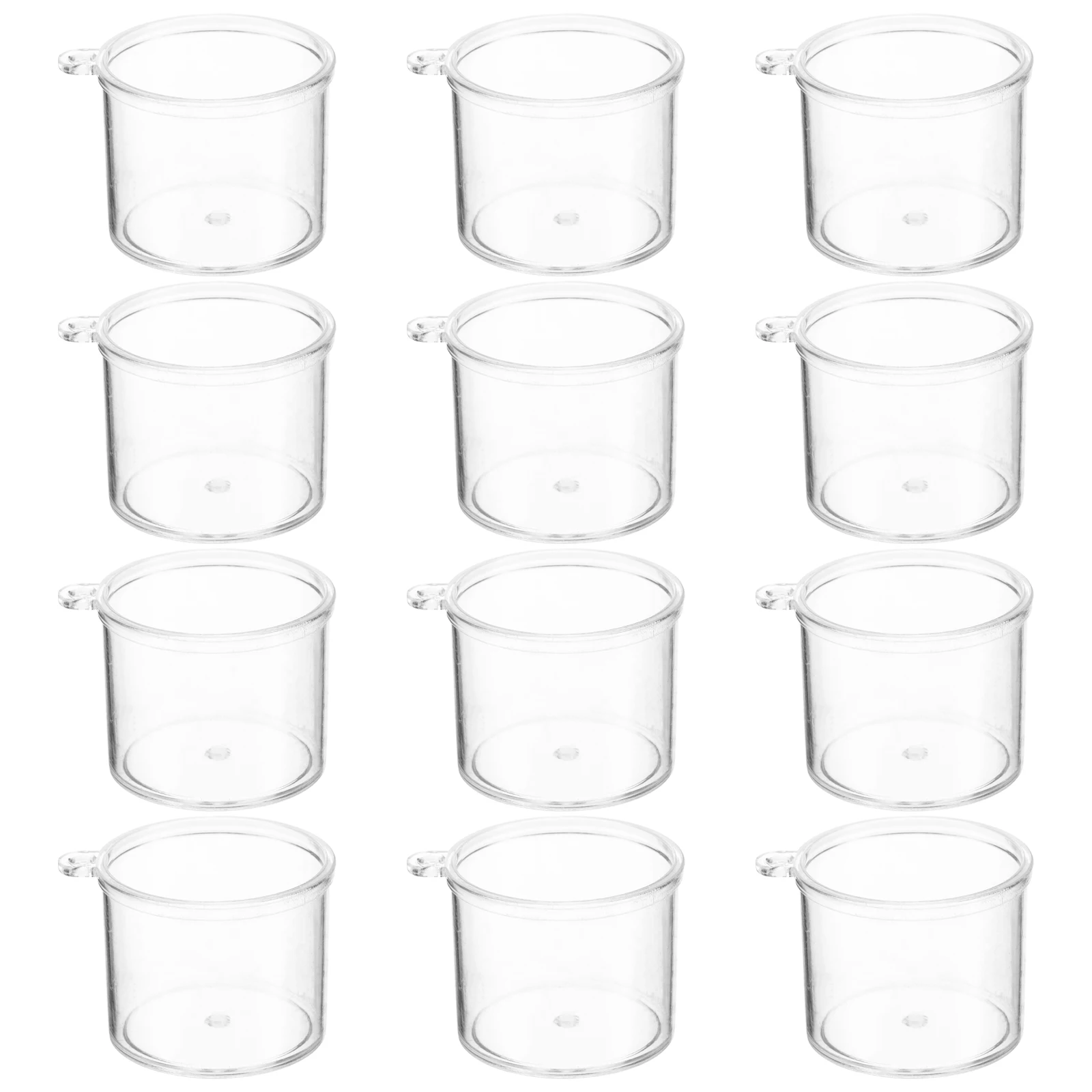 

20pcs Mini Mousse Cup Clear Tiny Dessert Dollhouse Kitchen Decor Transparent Drinkware Miniature Ice Cream Plastic Craft