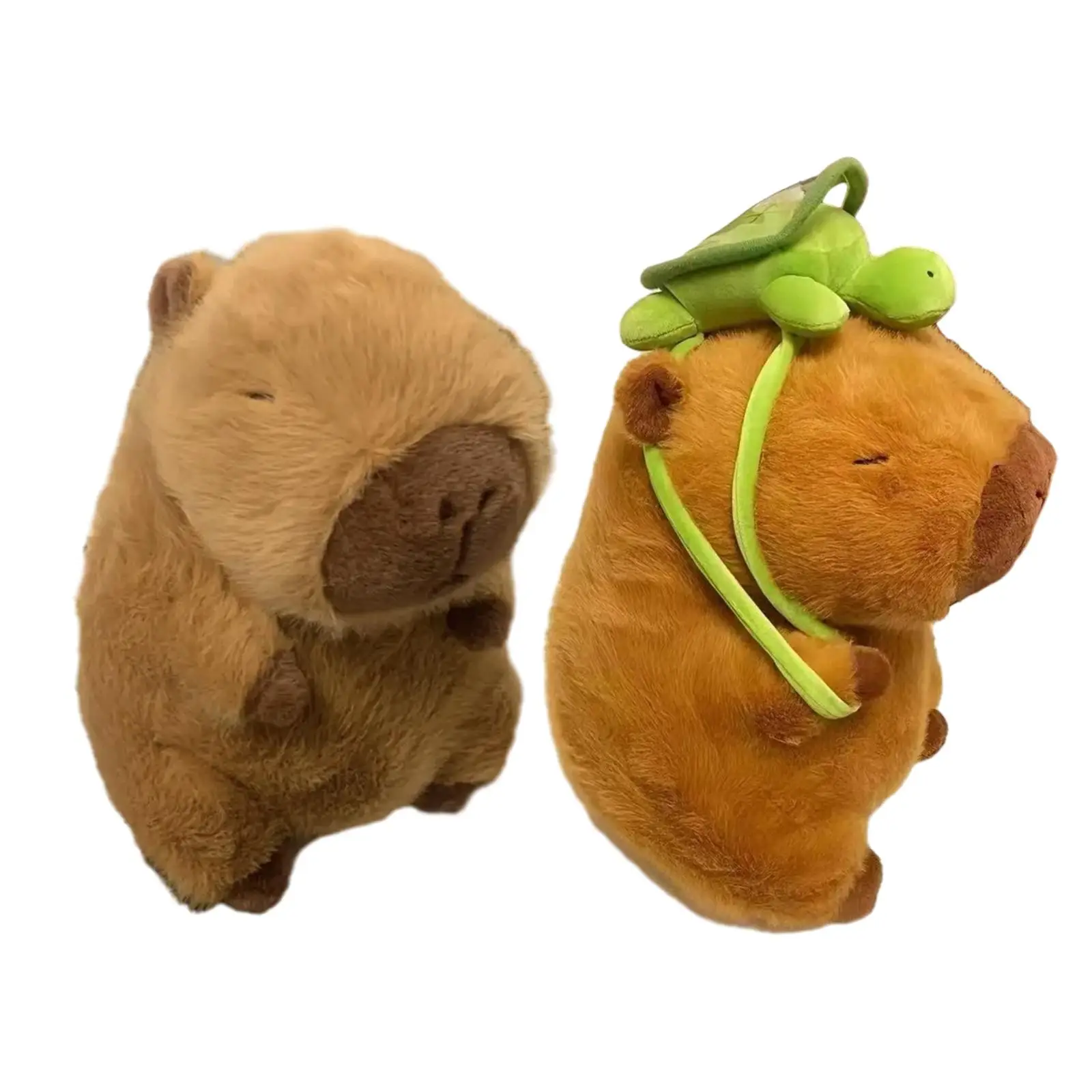 Plush Capybara Doll Capybara Stuffed Animal, Handmade Huggable Adorable Movie