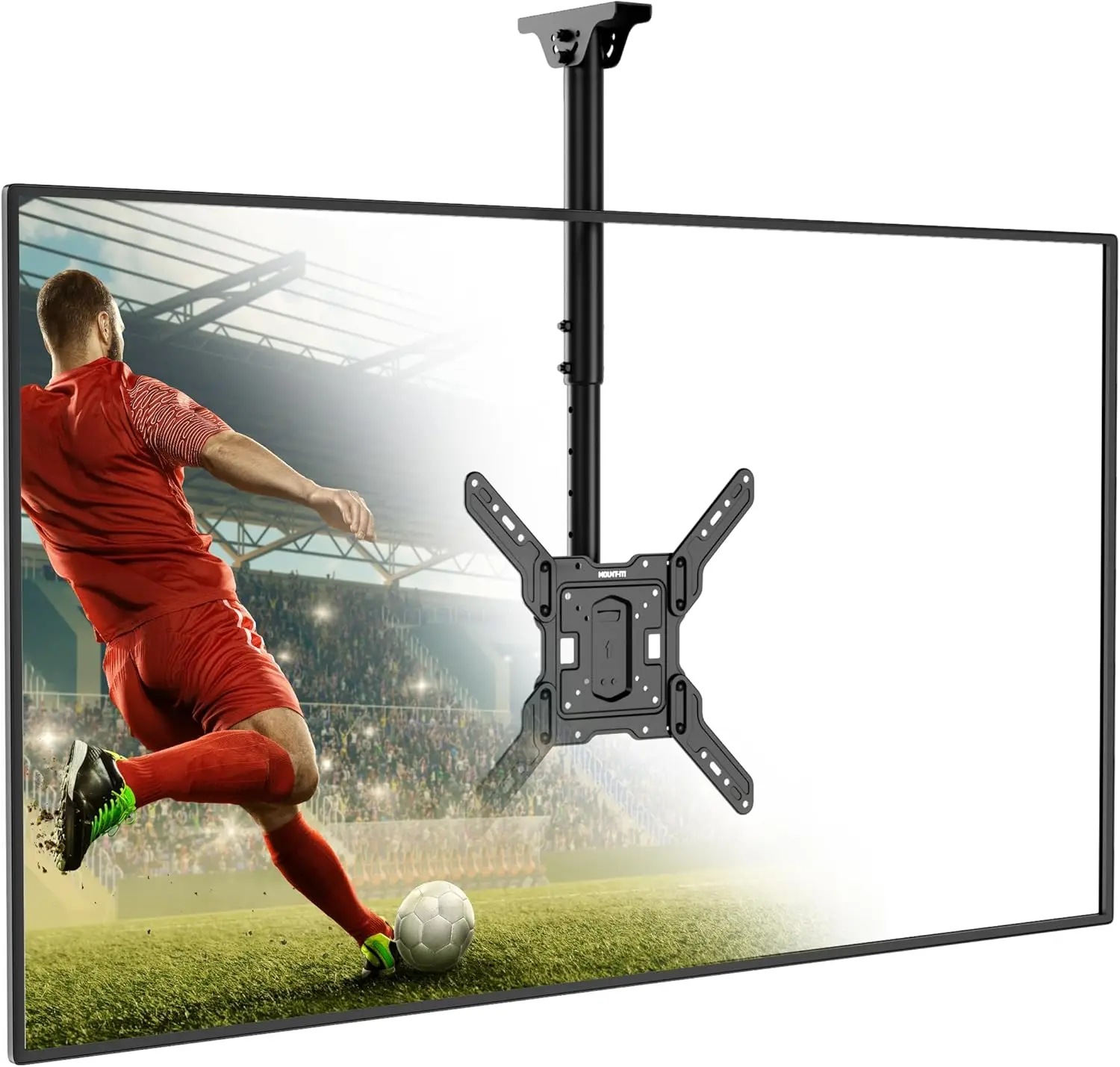 

Полностью регулируемый потолочный кронштейн для телевизоров с диагональю 32-65 дюймов, 360° ° Поворотный и наклонный кронштейн, выдерживает до 99 фунтов, совместим с VESA 100x100 до 400x400.