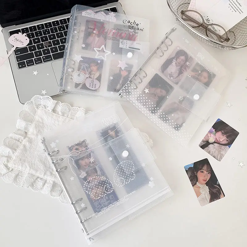 A5 Loose-Leaf Binder Organization Ins Style Ring Binder Notebook Scrub PP Inner Core Cover Note Book Journal Planner Office