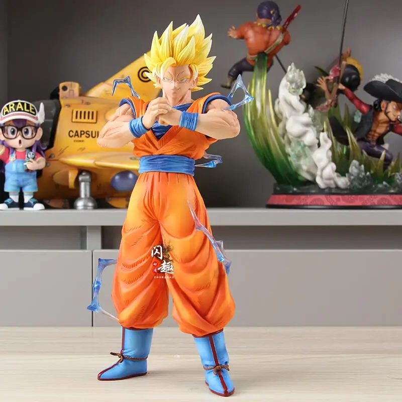 30cm Anime Dragon Ball Super 2 Wukong Action Figures Handmade Model Super Saiyan Standing Statue Toy Gift Trendy Play Ornament