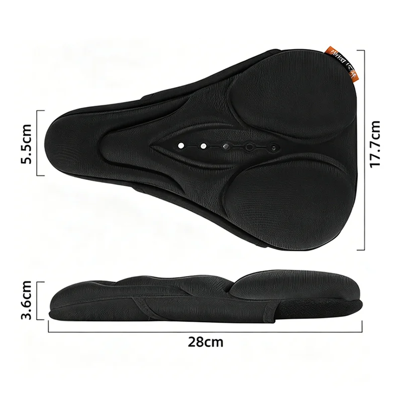 WEST BIKING Bicycle Saddle Cover Soft Silicone Sponge Bike Seat Cushion Breathable Bike Saddle Cushion Cover for MTB Road Bike view 6