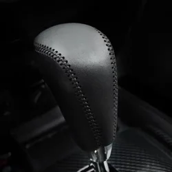 Genuine Leather Car Gear Collars Handbrake Protection Cover for Nissan X-Trail Xtrail T32 Rogue Qashqai J11 2014-2021 Murano