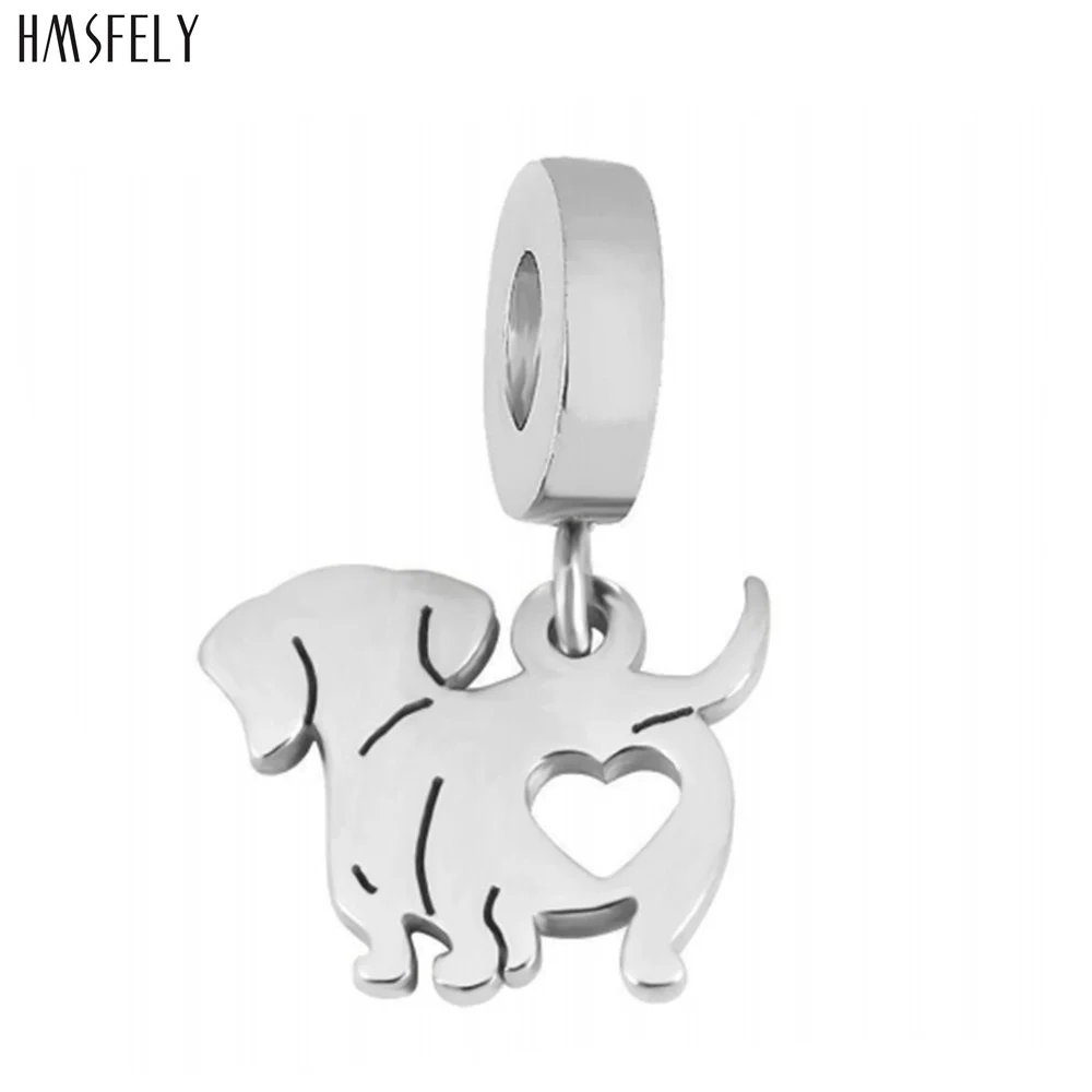 

HMSFELY Love Dog Pendant For DIY Bracelet Necklace Jewelry Making Accessories Women Bracelets Parts