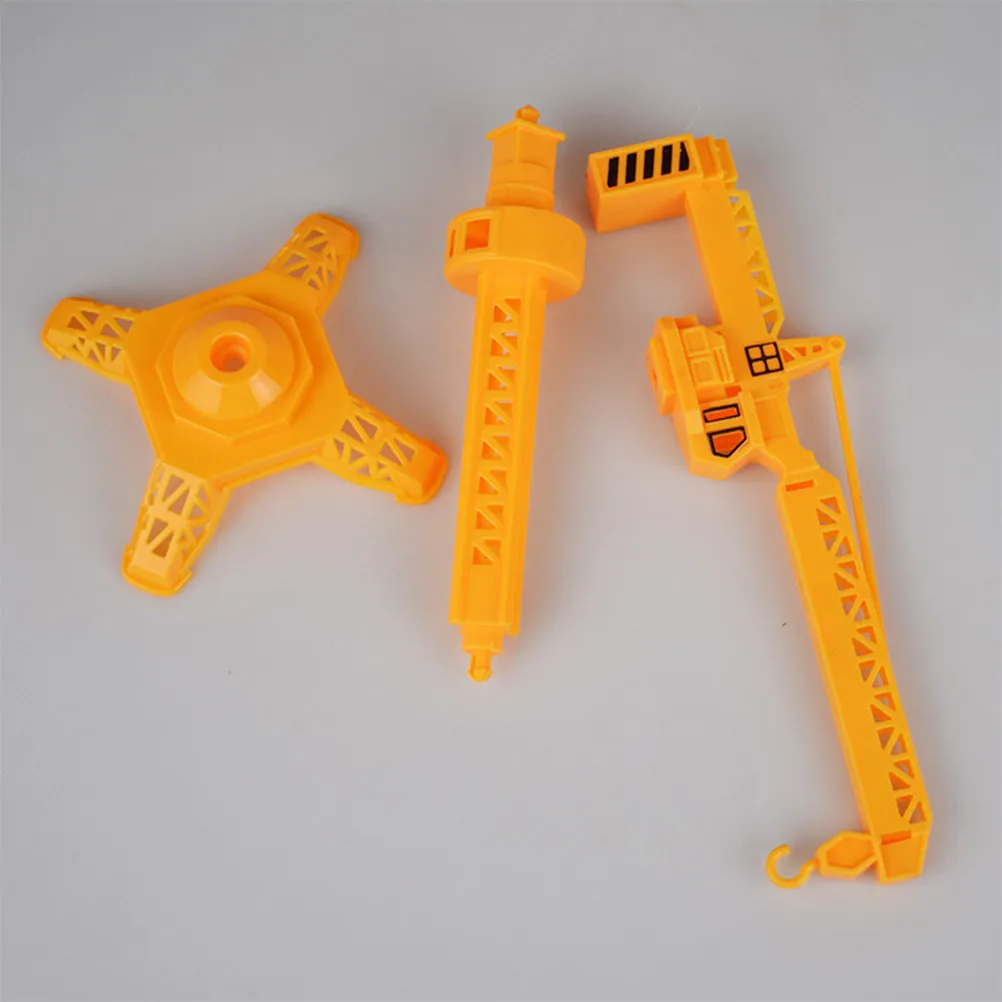 

3Pcs Slewing Crane Rotate Plastic Construction Vehicle Set Ideal Outdoor Kids Gift Promote Parent Child Interaction